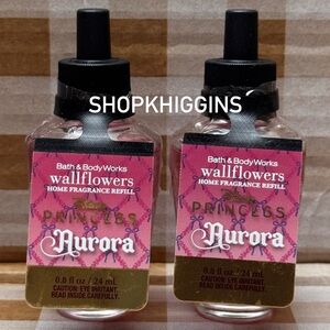 NWT B&BW Aurora (2) Disney Princess Collection Wallflower Plug In Refills